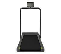 MAXSTRENGTH Tapis de course pliable avec moteur 1HP fin et silencieux sous le bureau 1 à 12 km/h avec main courante, LCD, télécommande, support de téléphone - 120 kg, certifié UKCA, utilisation à la