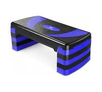 MAXSTRENGTH Trottinette Aérobic - 5 hauteurs réglables (10cm à 30cm) - Plateforme antidérapante Fitness Step pour la maison, les entraînements, le cardio, le yoga, l'entraînement