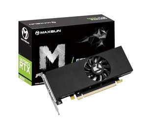 maxsun Carte Graphique GeForce RTX 3050 6 Go GDDR6 pour PC de Jeu, Format Compact, Design Fin et Compact, PCI Express 4.0, HDMI 2.1, DisplayPort 1.4a Low Profile GPU