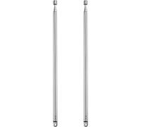 Maxtachi Antenne Radio,100 Pièces Aantenne Fm En Acier Inoxydable Résistant À Flexion,Avec Construction D'Antenne Télescopique,Pour Tv Atsc-T Dvb-T2 Interne Pci-Carte-Top-Box Cablecard-Tuner-Argenté
