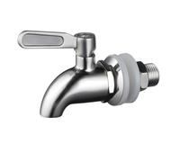 maxtachi Distributeur de boisson en acier inoxydable - Robinet de rechange - 16 mm - Robinet de rechange - Convient pour fontaine à vin, bière, jus