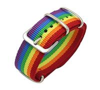 Maxter Bracelet LGBT - Bracelet Gay Pride avec le Drapeau Arc-en-ciel et Accessoire de Montre