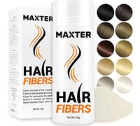 Maxter FIBRE CAPILLAIRE Blanc - Poudre Cheveux Homme et Femme pour Dissimuler la Calvitie - Poudre pour Cheveux en Microfibre pour Densité et Volume