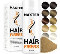 Maxter FIBRE CAPILLAIRE Blond Moyen - Poudre Cheveux Homme et Femme pour Dissimuler la Calvitie - Poudre pour Cheveux en Microfibre pour Densité et Volume