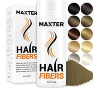 Maxter FIBRE CAPILLAIRE Châtain Clair - Poudre Cheveux Homme et Femme pour Dissimuler la Calvitie - Poudre pour Cheveux en Microfibre pour Densité et Volume