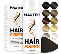 Maxter FIBRE CAPILLAIRE Châtain Foncé - Poudre Cheveux Homme et Femme pour Dissimuler la Calvitie - Poudre pour Cheveux en Microfibre pour Densité et Volume