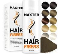 Maxter FIBRE CAPILLAIRE Châtain Moyen - Poudre Cheveux Homme et Femme pour Dissimuler la Calvitie - Poudre pour Cheveux en Microfibre pour Densité et Volume