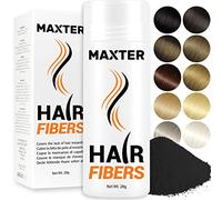 Maxter FIBRE CAPILLAIRE Noir - Poudre Cheveux Homme et Femme pour Dissimuler la Calvitie - Poudre pour Cheveux en Microfibre pour Densité et Volume