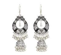 Maxtonser 1 paire de boucles d'oreilles pendantes ethniques traditionnelles en forme de cloches, bijoux pour femmes et filles à porter au quotidien