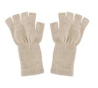 Maxtonser 1 paire de mitaines d'hiver unisexes en tricot extensible pour homme et femme, 21 cm, kaki