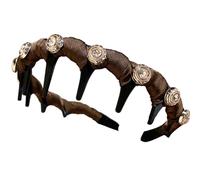 Maxtonser 1 serre-tête en strass antidérapant et élégant avec dents solides pour femme, fille, fête, mariage, usage quotidien