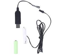 Maxtonser AA à 4Aa Batterie Eliminator USB Alimentation Remplacer 1-4 Pieces1.5V AA Piles pour Horloge Jouets Vacances Lumières Ventilateur LED,3V 2Aa