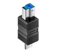 Maxtonser Adaptateur d'imprimante USB 3.0 carré port USB B mâle vers connecteur USB/type C convertisseur d'extension pour disque dur ordinateur