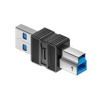 Maxtonser Adaptateur d'imprimante USB 3.0 carré port USB B mâle vers connecteur USB/type C convertisseur d'extension pour disque dur ordinateur