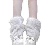 Maxtonser Bottes d'hiver Scintillantes Courtes pour Femmes, guêtres Chaudes en Acrylique, pour Une Utilisation Quotidienne à l'intérieur et à l'extérieur