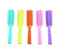 Maxtonser Brosse à cheveux à 7 rangées avec poils à pointe sphérique pour cheveux mouillés, courts, bouclés et raides - Séchage rapide
