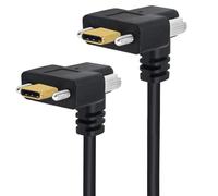 Maxtonser Câble de charge rapide USB C 3.1 USB C 3.1, transfert de données 10 Gbit/s, sortie vidéo 4K60 Hz, câble de connecteur de verrouillage à vis de type C