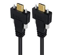 Maxtonser Câble de charge rapide USB C 3.1 USB C 3.1, transfert de données 10 Gbit/s, sortie vidéo 4K60 Hz, câble de connecteur de verrouillage à vis de type C