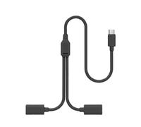 Maxtonser Câble répartiteur de Charge USB-C pour caméra de sécurité Solaire, Alimentation 5 V/0,5 A/1 A/2 A, Transfert de données 480 Mbps
