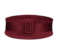 Maxtonser Ceinture corset tendance pour robe large ceinture décorative réglable double couche pour pull bordeaux
