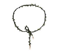 Maxtonser Ceinture de taille pour femme avec pendentif en perles vertes - Style vintage et élégant