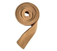 Maxtonser Ceinture en laine pour femme - Décoration en peluche brossée - Longueur réglable - Corset double face - Camel