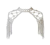 Maxtonser Châle élégant en perles pour robe de mariée chaîne d'épaule pour Cheongsam épaule Wrap pour fête formelle