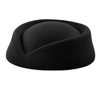 Maxtonser Chapeau d'agent de bord féminin de couleur unie pour uniforme d'affaires en direct pour femmes chapeaux de cosplay aérien