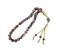 Maxtonser Chapelet élégant avec 33 perles de verre, bracelet de méditation, bijoux pour homme et femme