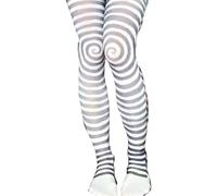 Maxtonser Collants Blancs Opaques Japonais pour Femmes, Bas, sous-Cultures esthétiques, Collants à Motifs Spirales, Leggings, Collants