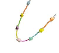 Maxtonser Collier/bracelet tendance en forme d'étoile dopamine avec perles arc-en-ciel pour femme