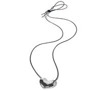 Maxtonser Collier en cuir réglable avec pendentif tourbillons pour homme et femme tendance Accessoire de mode polyvalent