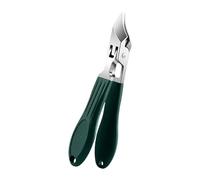 Maxtonser Coupe-ongles incliné à large ouverture pour ongles épais avec poignée ergonomique et pédicure pratique en acier inoxydable