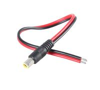 Maxtonser DC7909 Câble d'alimentation 8 mm femelle/mâle vers fil nu extrémité ouverte 14 AWG 7,9 x 0,9 mm adaptateur cylindrique Pigtail pour cellule solaire