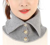 Maxtonser Écharpe pour femme - Faux col - Écharpe d'hiver pour femme - Col roulé - Écharpe tricotée élastique