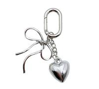 Maxtonser Fashion Heart Bowknot Charm Pendentif Multifonctionnel Accessoire Alliage Texture Parfait pour Étui de Téléphone et Sac