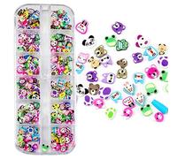 Maxtonser Fleurs Fruits Animaux Argile Souple Artisanat Résine Remplissage Constellations Pendentif Résine époxy Fournitures pour Ongles