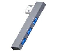 Maxtonser Hub USB 3 ports 2.0 USB/Type C Splitter pour ordinateur portable Accessoires en alliage d'aluminium Multi Extender Gadget