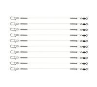 Maxtonser Leader de fil de pêche avec émerillons roulants