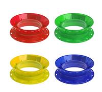 Maxtonser Ligne de pêche enroulable plaque fil anneaux de ligne de pêche bobine de ligne de pêche poignée en plastique enroulement de fil circulaire principal bobine, anneau de bobine