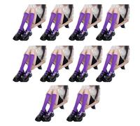 Maxtonser Lot de 10 paires de chaussettes respirantes et veloutées pour mollet - Design extensible - Couleurs bonbon - Pratiques pour un usage quotidien