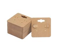Maxtonser Lot de 100 cartes de présentation carrées pour boucles d'oreilles pour adultes et enfants
