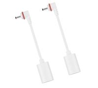 Maxtonser Lot de 2 adaptateurs de câble d'alimentation universels type C vers connecteur 3,5 mm pour systèmes solaires extérieurs et appareils de caméra de sécurité