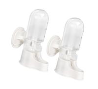 Maxtonser Lot de 2 distributeurs d'eau automatiques pour oiseaux - Bouteille d'eau pour perroquets et petits oiseaux - Installation facile