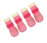 Maxtonser Lot de 4 chaussures antidérapantes imperméables pour chien avec design facile à enfiler et design respirant pour activités de plein air
