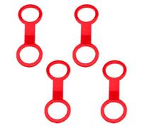 Maxtonser Lot de 4 sangles de tuba en silicone avec clip universel - Accessoire de plongée
