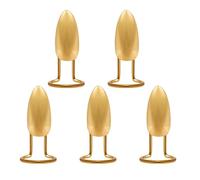 Maxtonser Lot de 5 bagues à ongles à taille réglable en alliage robuste pour femme tendance