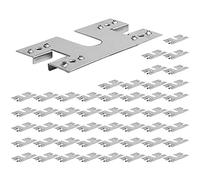 Maxtonser Lot de 50 rondelles d'espacement pour panneau solaire - Pièce de rechange pour joint de mise à la terre M.C Tool en acier inoxydable - Clip/rondelle/feuille - 28 x 50 mm