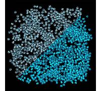 Maxtonser Lot de 660 perles lumineuses phosphorescentes en acrylique à changement de couleur réactive pour bracelet