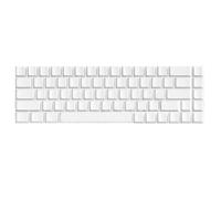 Maxtonser Lot de 68 touches blanches vierges en hauteur d'origine, sans gravure, pour claviers minimalistes simples